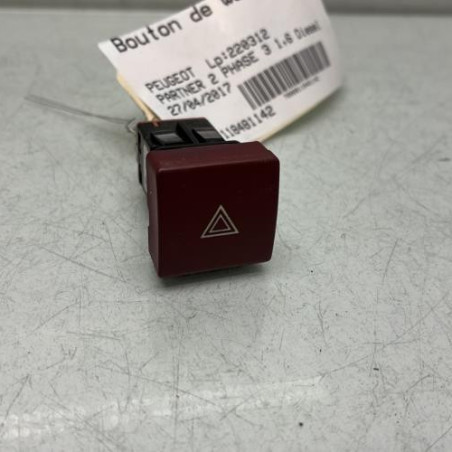 Bouton de warning PEUGEOT PARTNER 2 Photo n°1