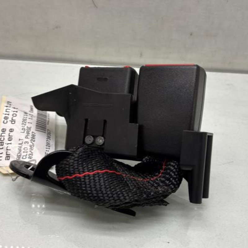 Attache ceinture arriere droit RENAULT CLIO 3 Photo n°2