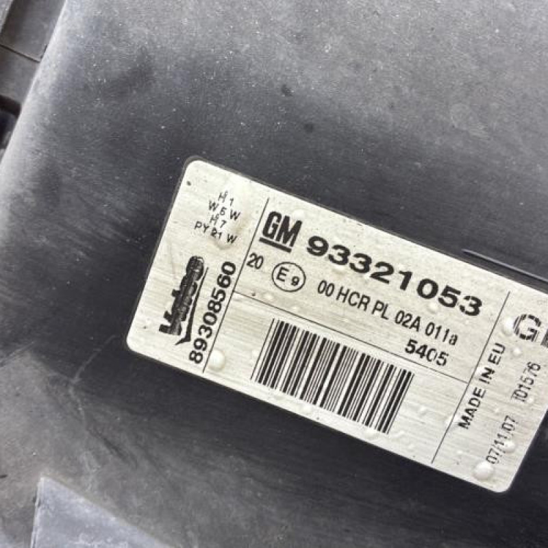 Optique avant principal droit (feux)(phare) OPEL MERIVA A Photo n°8