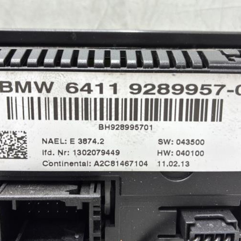 Commande chauffage BMW X3 F25 Photo n°3