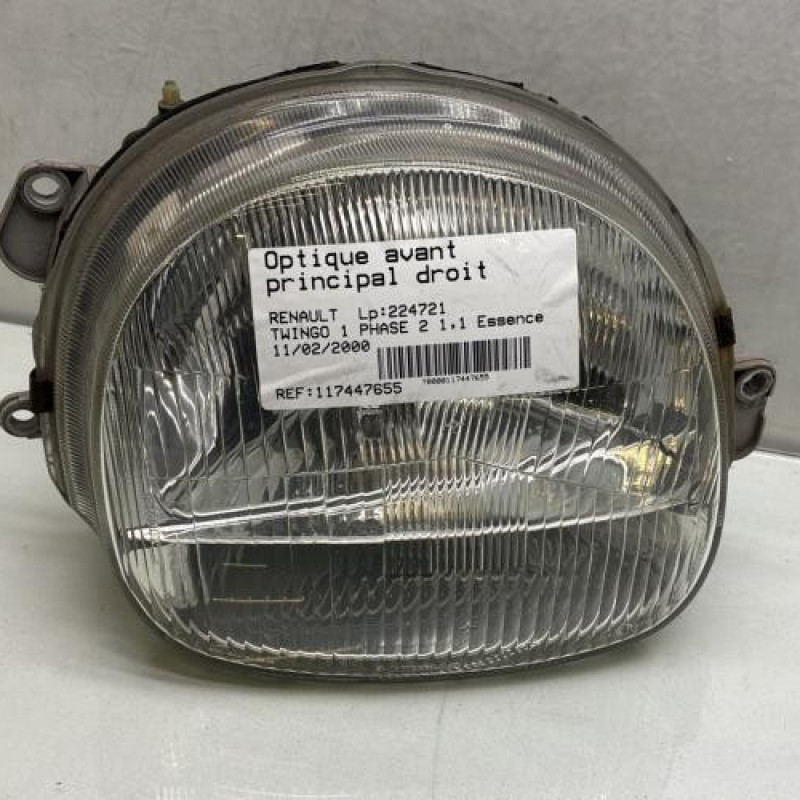 Optique avant principal droit (feux)(phare) RENAULT TWINGO 1 Photo n°1