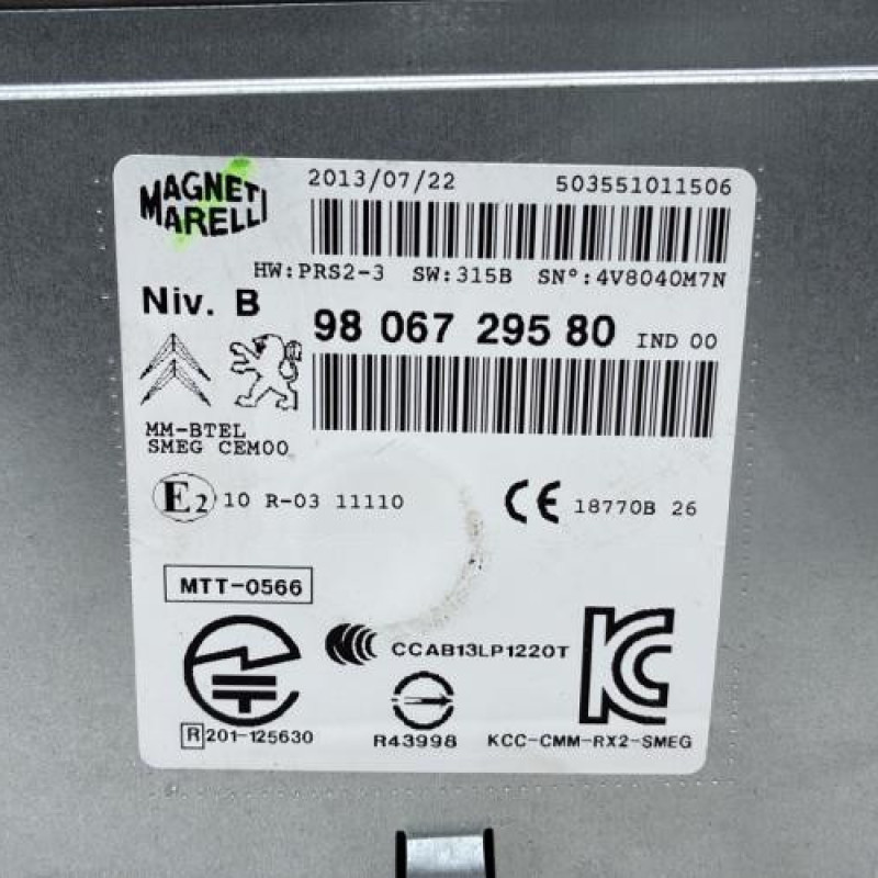 Autoradio d'origine PEUGEOT 208 1 Photo n°3