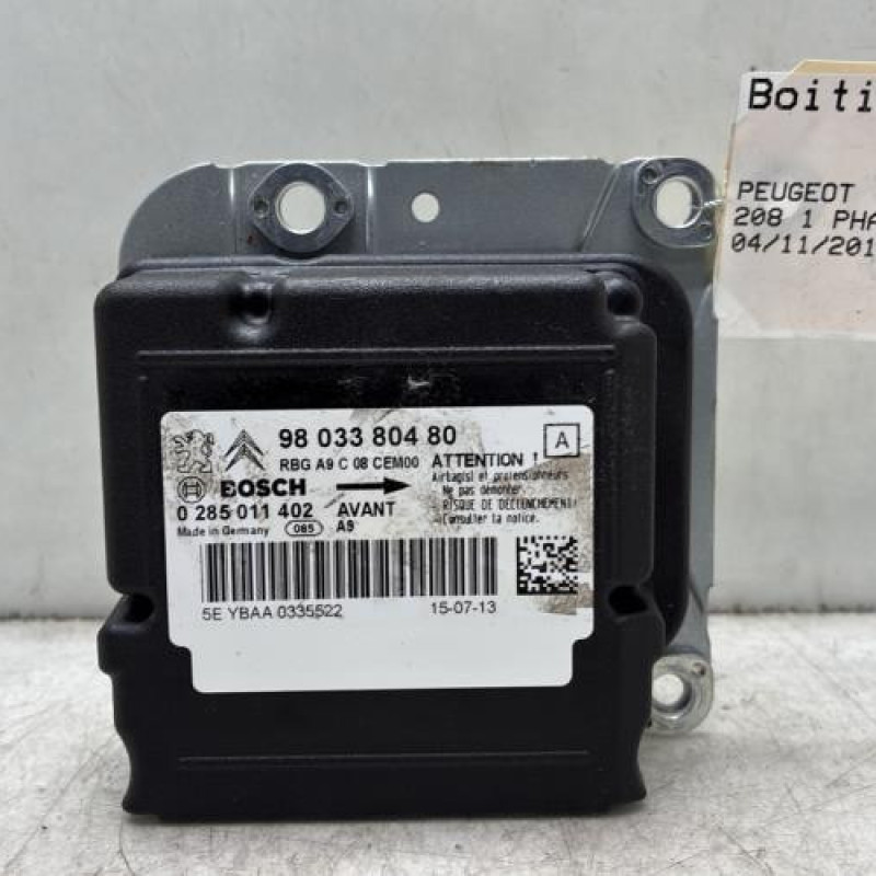Boitier air bag PEUGEOT 208 1 Photo n°1