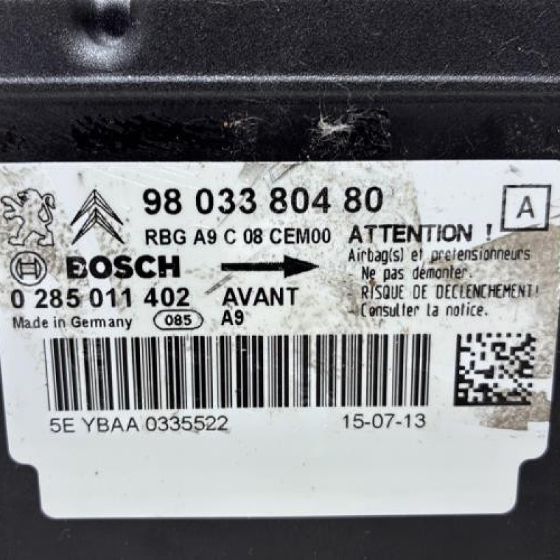 Boitier air bag PEUGEOT 208 1 Photo n°2