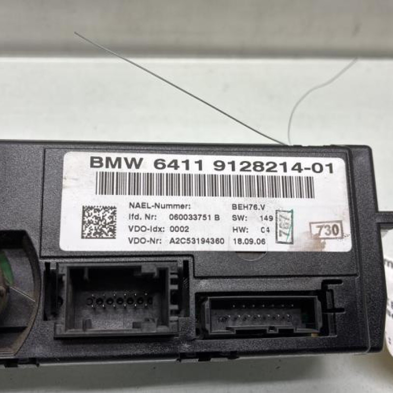 Commande chauffage BMW SERIE 3 E90 Photo n°3
