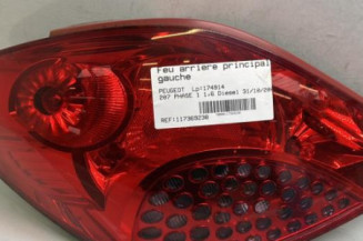 Feu arriere principal gauche (feux) PEUGEOT 207 Photo n°1