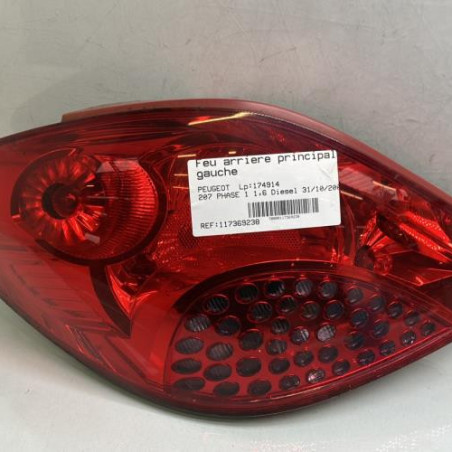 Feu arriere principal gauche (feux) PEUGEOT 207 Photo n°1