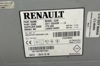 Autoradio d'origine RENAULT CLIO 4