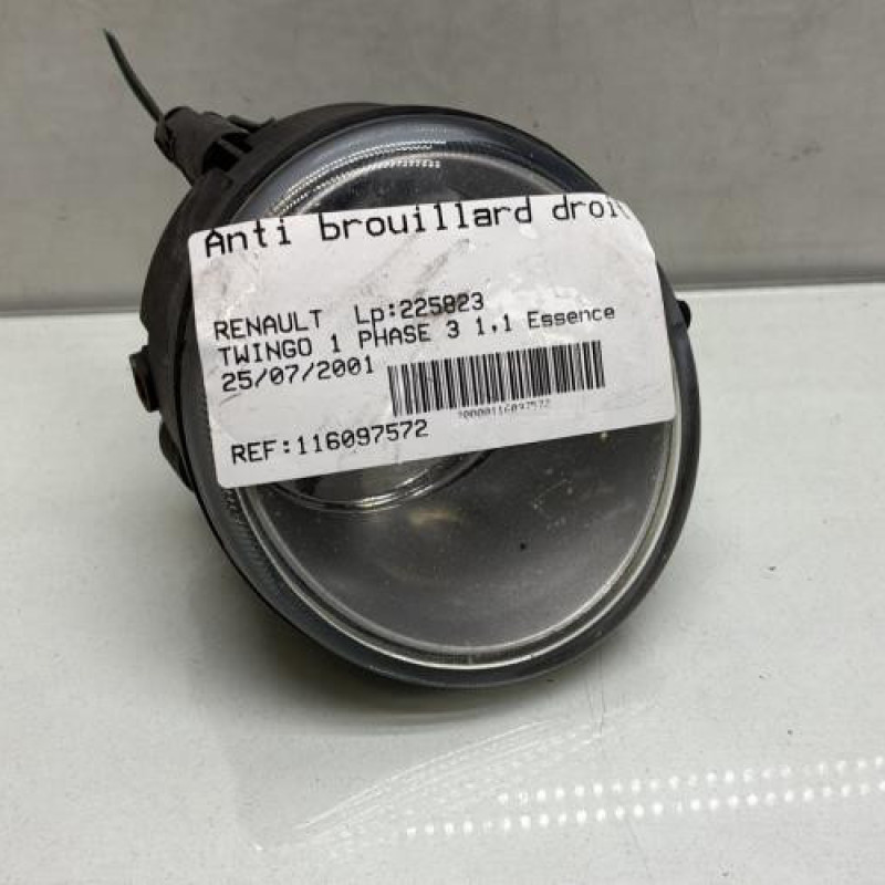 Anti brouillard droit (feux) RENAULT TWINGO 1 Photo n°1