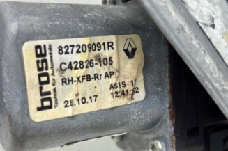 Leve vitre electrique arriere droit RENAULT MEGANE 4
