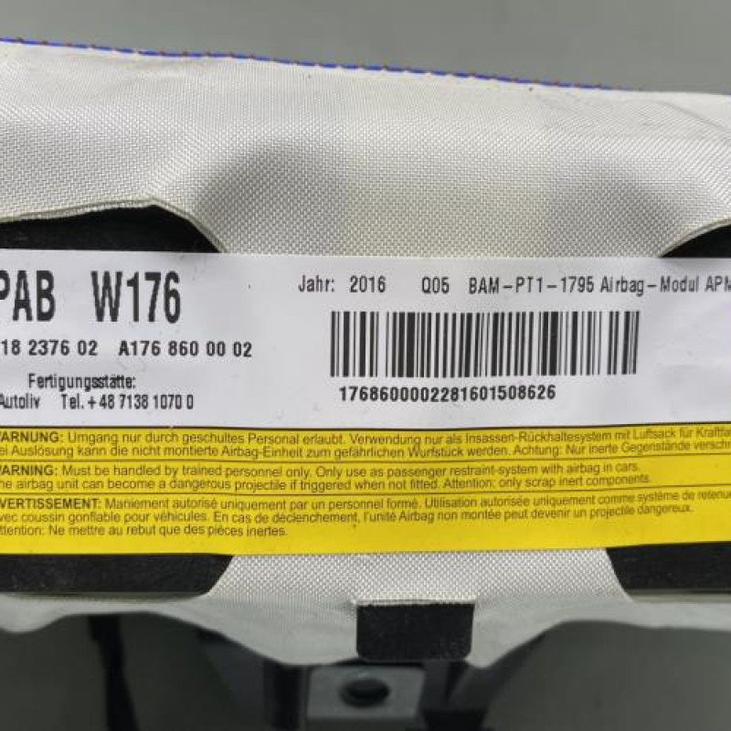 Air bag passager MERCEDES CLASSE A 176 Photo n°2