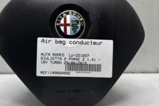Air bag conducteur ALFA ROMEO GIULIETTA 2 Photo n°1