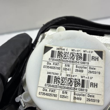 Ceinture arriere droit FIAT 500 2