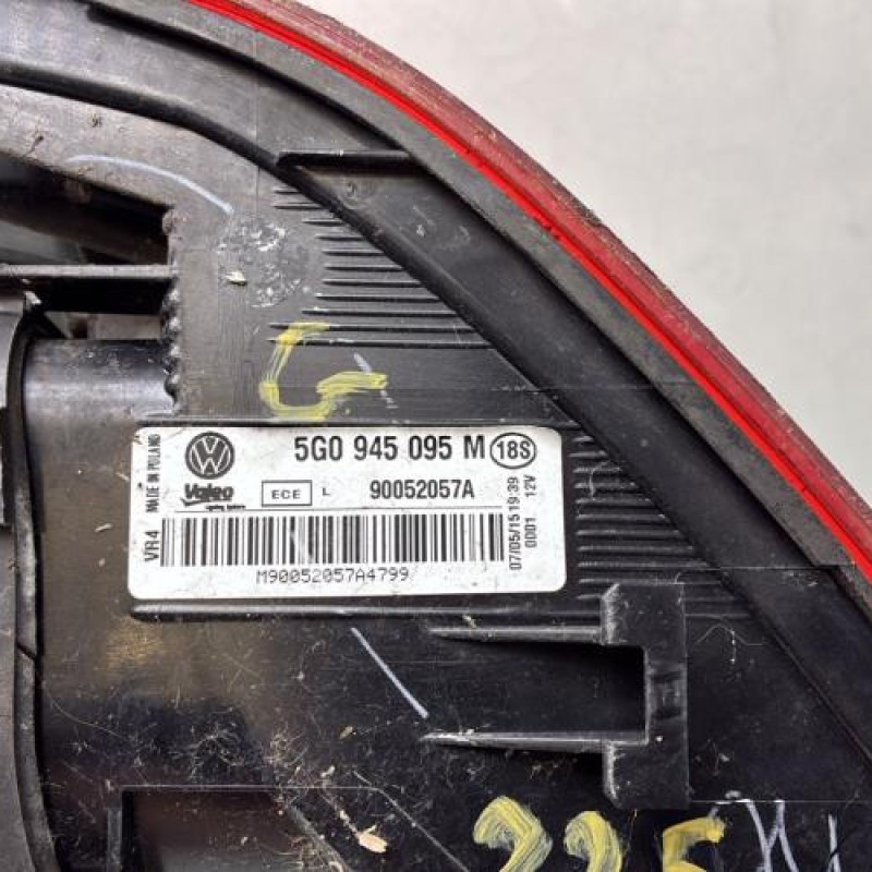 Feu arriere principal droit (feux) VOLKSWAGEN GOLF 7 Photo n°4