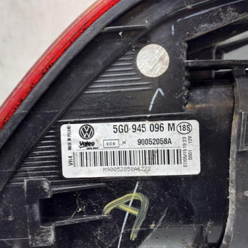 Feu arriere principal gauche (feux) VOLKSWAGEN GOLF 7 Photo n°3