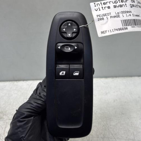 Interrupteur de leve vitre avant gauche PEUGEOT 208 1 Photo n°1