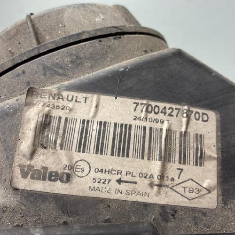 Optique avant principal droit (feux)(phare) RENAULT MEGANE 1 Photo n°5