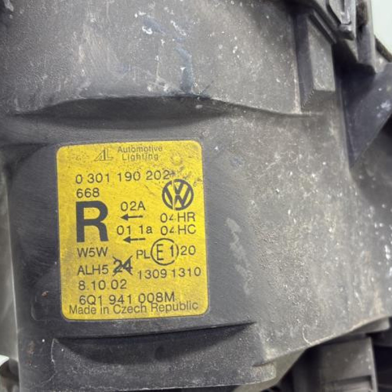 Optique avant principal droit (feux)(phare) VOLKSWAGEN POLO 4 Photo n°5