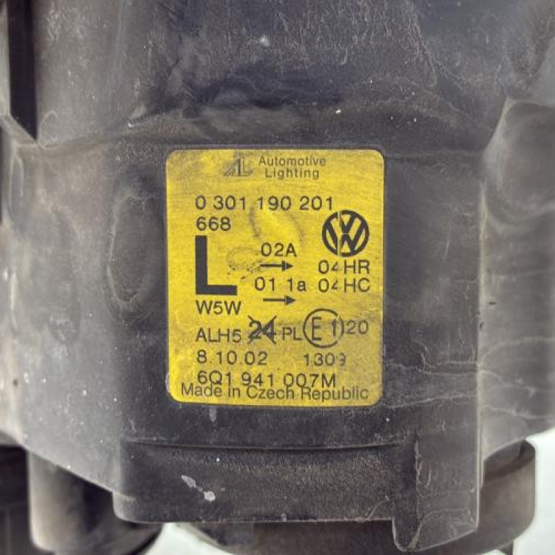 Optique avant principal gauche (feux)(phare) VOLKSWAGEN POLO 4 Photo n°4