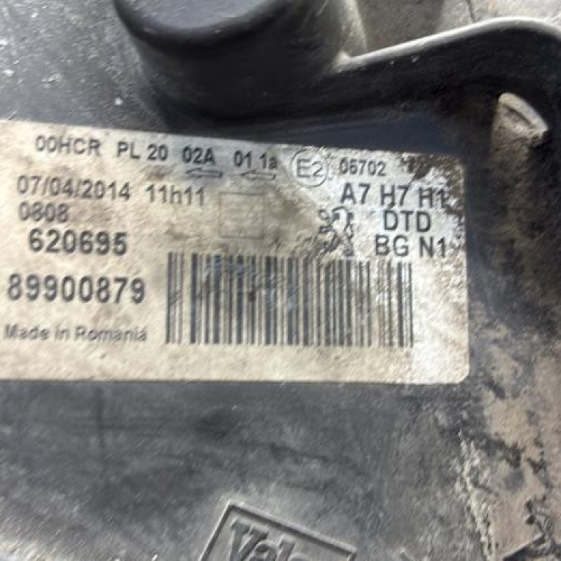 Optique avant principal droit (feux)(phare) PEUGEOT 207 Photo n°4