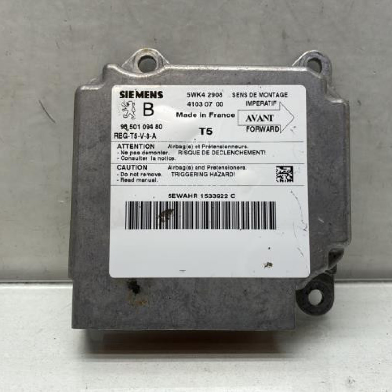 Boitier air bag PEUGEOT 307 Photo n°1