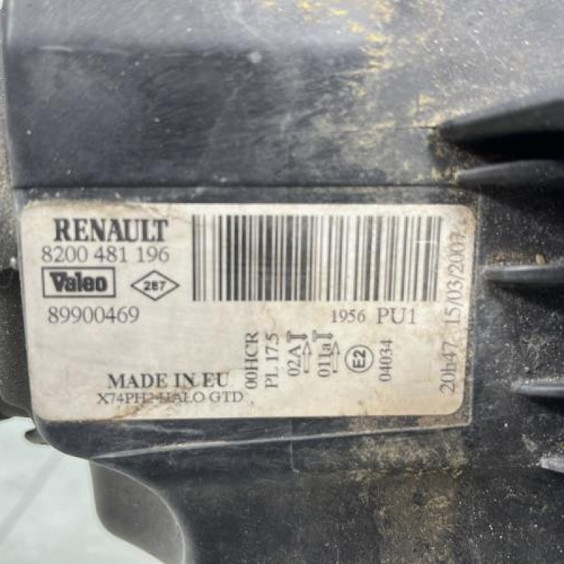 Optique avant principal droit (feux)(phare) RENAULT LAGUNA 2 Photo n°4