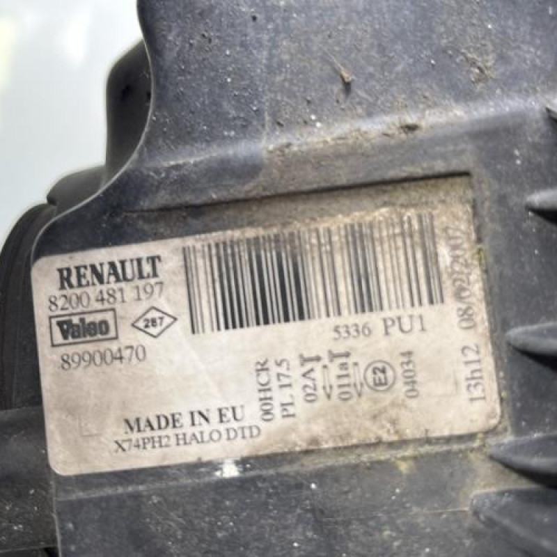 Optique avant principal gauche (feux)(phare) RENAULT LAGUNA 2 Photo n°3