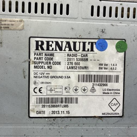 Autoradio d'origine RENAULT CLIO 4