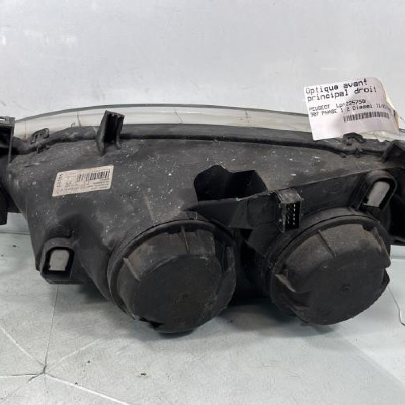 Optique avant principal droit (feux)(phare) PEUGEOT 307 Photo n°2