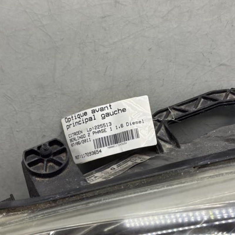 Optique avant principal gauche (feux)(phare) CITROEN BERLINGO 2 Photo n°3