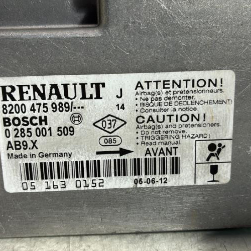 Boitier air bag RENAULT MODUS Photo n°2