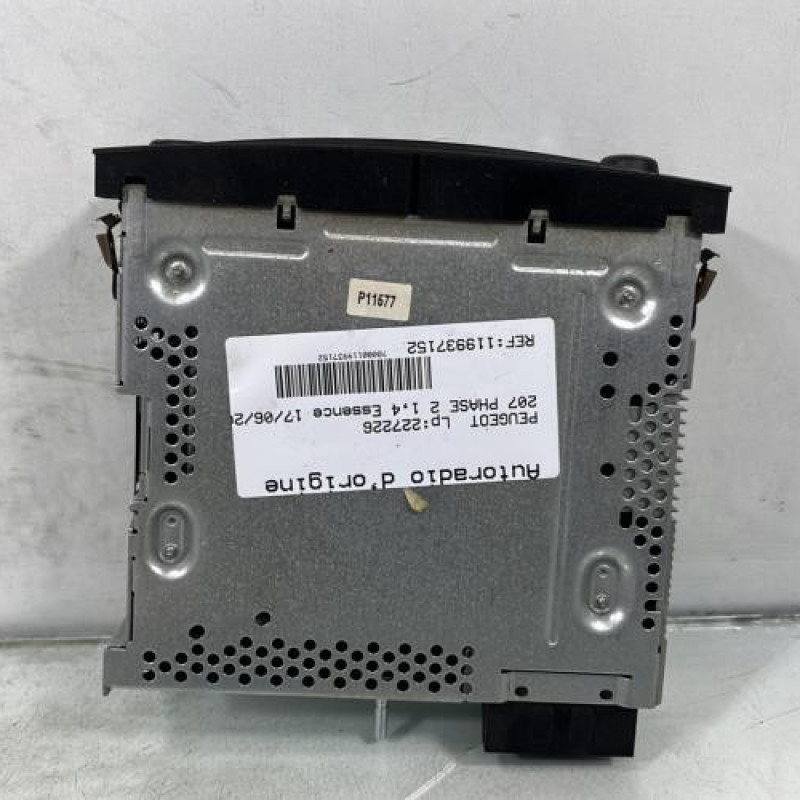 Autoradio d'origine PEUGEOT 207 Photo n°3