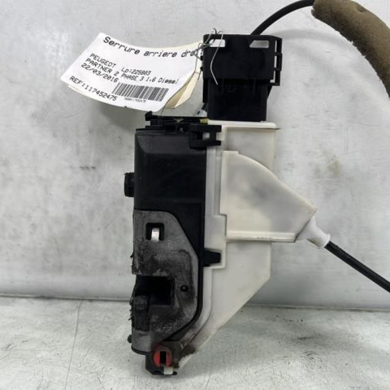 Serrure arriere droit PEUGEOT PARTNER 2 Photo n°2