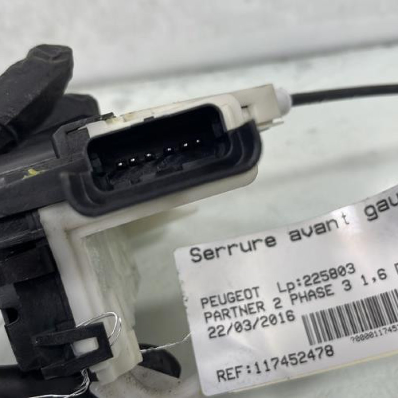 Serrure avant gauche PEUGEOT PARTNER 2 Photo n°6