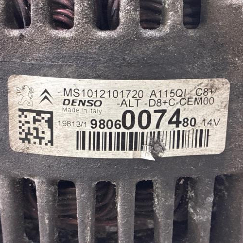 Alternateur PEUGEOT 208 1 Photo n°3