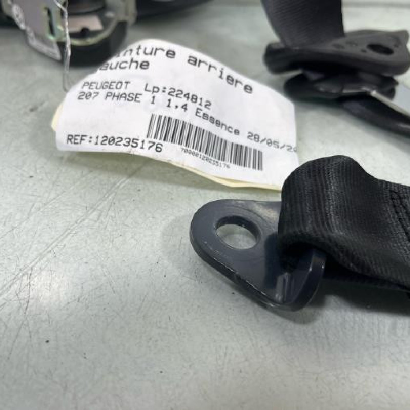 Ceinture arriere gauche PEUGEOT 207 Photo n°4