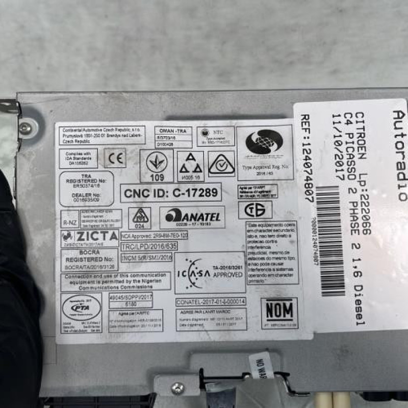 Autoradio CITROEN C4 PICASSO 2 Photo n°3