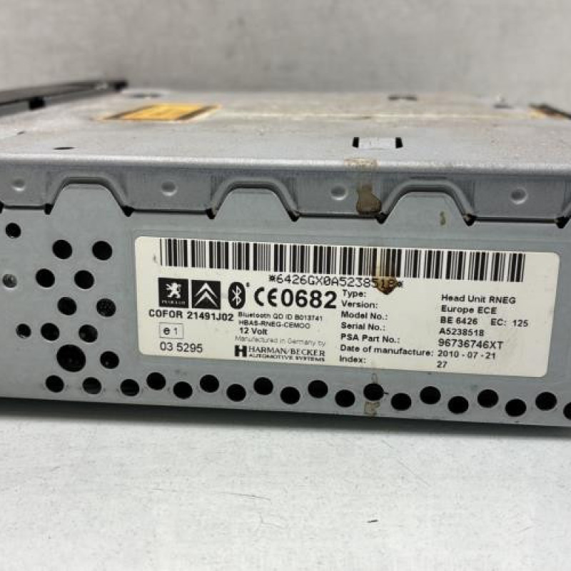 Autoradio d'origine PEUGEOT 207 Photo n°5