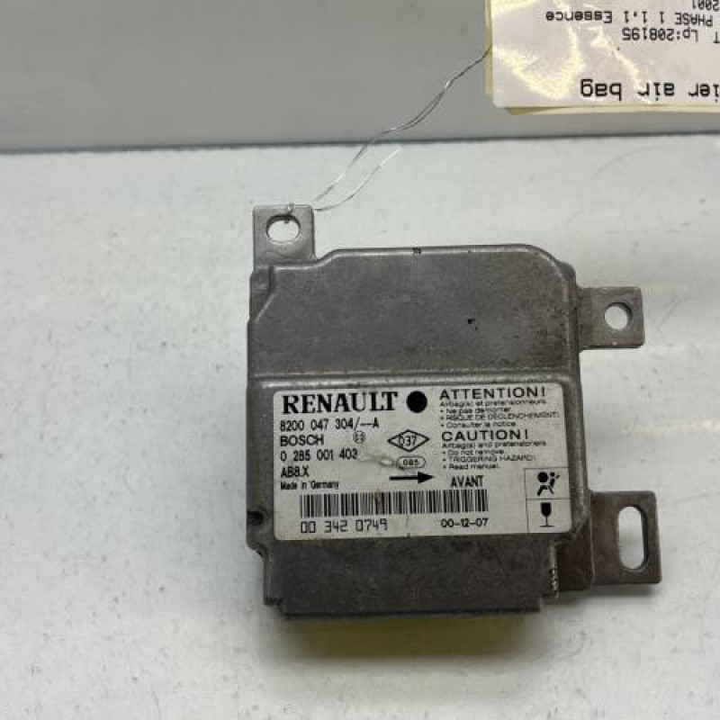 Boitier air bag RENAULT CLIO 2 Photo n°1