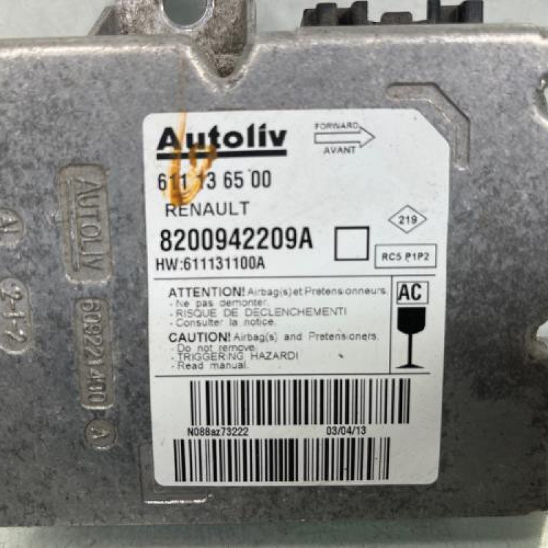 Boitier air bag RENAULT MASTER 3 Photo n°4