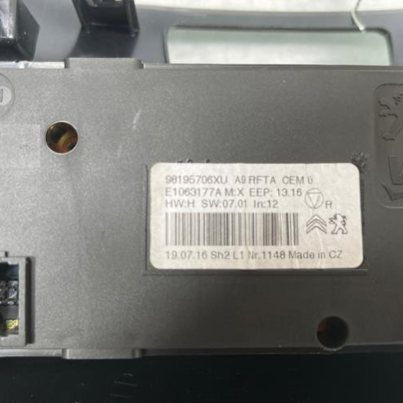 Commande chauffage PEUGEOT 208 1 Photo n°3