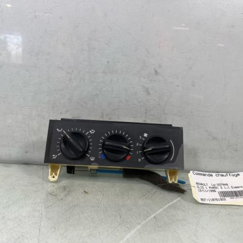 Commande chauffage RENAULT CLIO 1 Photo n°1