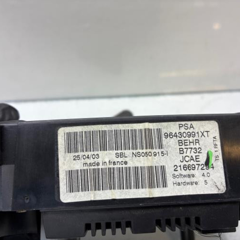 Commande chauffage PEUGEOT 307 Photo n°5