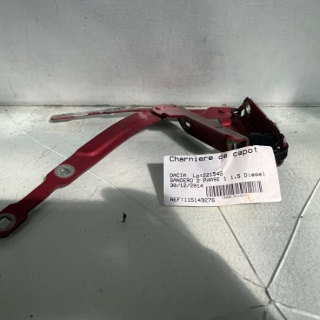 Charniere de capot DACIA SANDERO 2 Photo n°1