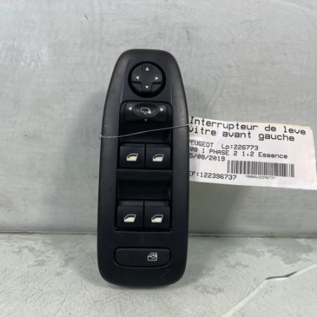Interrupteur de leve vitre avant gauche PEUGEOT 208 1 Photo n°1