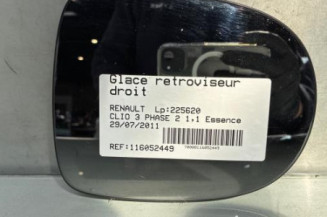 Glace retroviseur droit RENAULT CLIO 3 Photo n°1