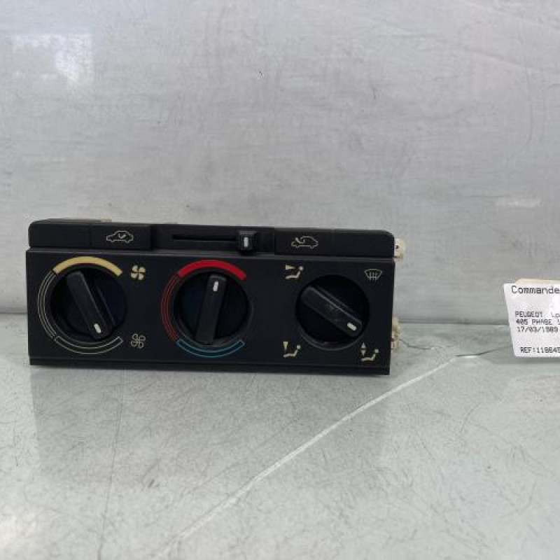 Commande chauffage PEUGEOT 405 Photo n°1
