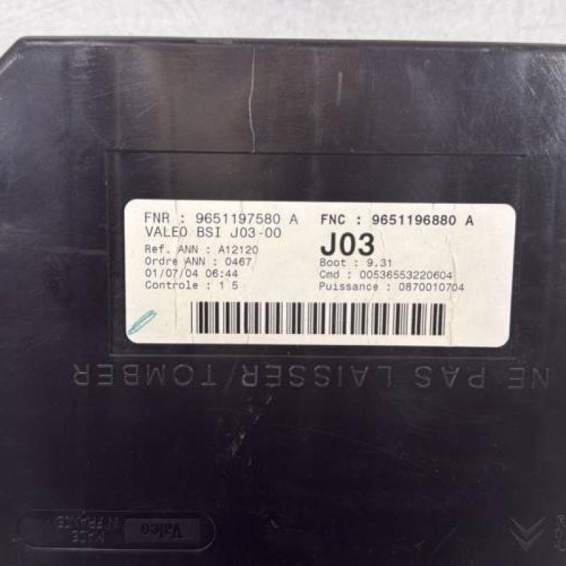 Boitier BSI PEUGEOT 307 Photo n°2