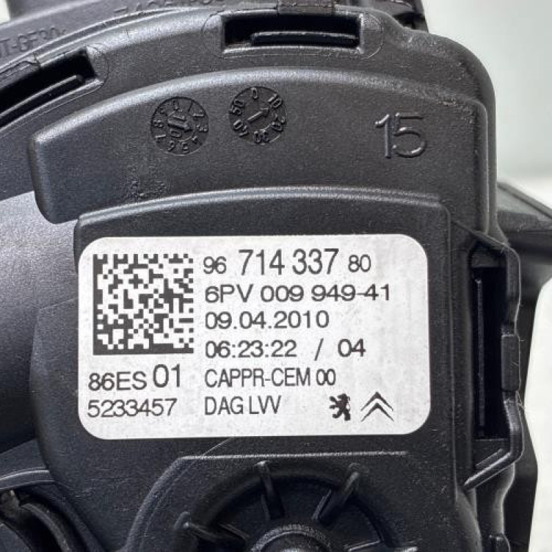 Pedale d'accelerateur CITROEN DS3 Photo n°5