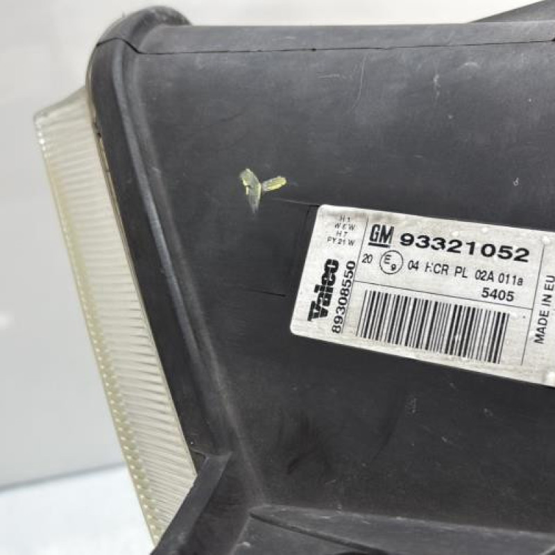 Optique avant principal gauche (feux)(phare) OPEL MERIVA A Photo n°9